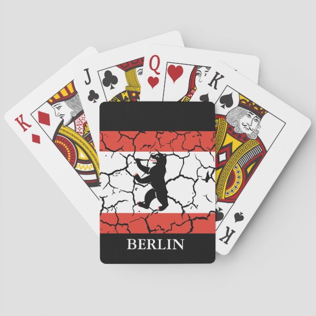 Kontrackled Flagga av Berlin Casinokort (Baksidan)