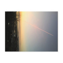 Kontrail över Bellingham Bay