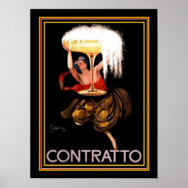 Kontrakt av Cappiello 12 x 16-utskrift Poster