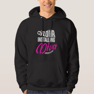 Kontraktor Diva Golv Installat för golvinstallatör Hoodie
