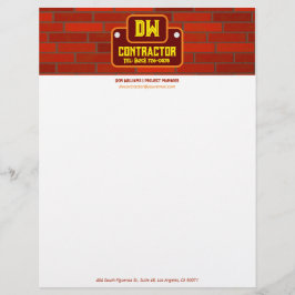 Kontraktor Letterhead Brevhuvud