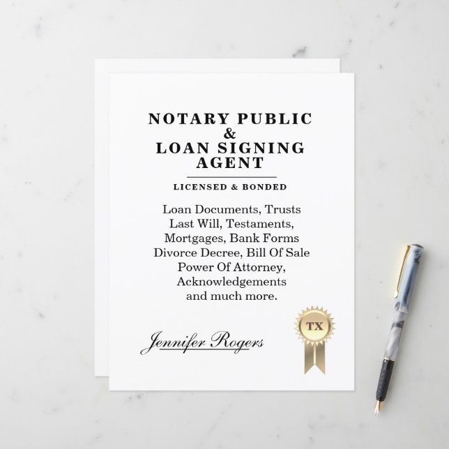 Kontraktscertifikat tittar stil (Fram/Back In Situ)