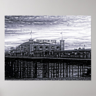 Kontrast Brighton Pier Poster