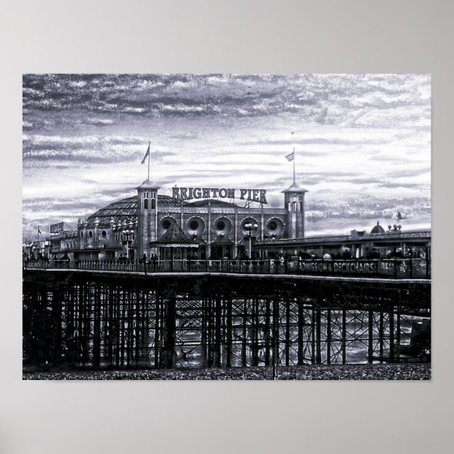Kontrast Brighton Pier Poster (Framsidan)