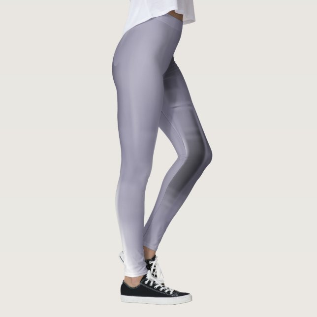 Kontrasterar svarta och vita fasformer leggings (Höger)