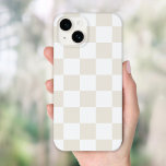 Kontroll av återförsök till Cream<br><div class="desc">Trendiget boho checkerboard skriver ut telefonfodral i elfenben och vitt färg. Använda designen verktyg om du vill lägga till ditt eget monogram,  namn eller annan text,  eller ändra färgen i bakgrunden om du vill skapa ett unikt hölje för en typ av enhet.</div>