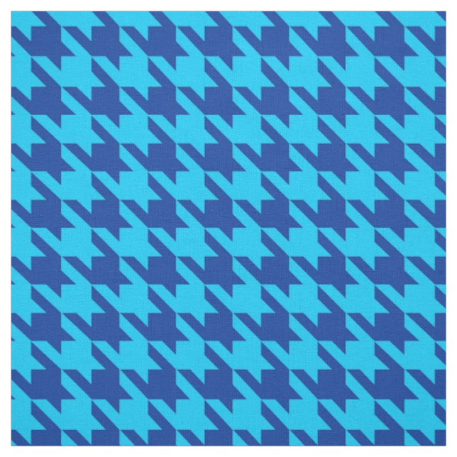 Kontroll av blå houndstooth-ingång tyg (Provkarta)