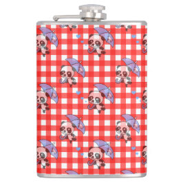 Kontroll av Cute Red Gingham Fickplunta