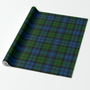 Kontroll av Grönt med militär Pput- i Tartan Klan Presentpapper