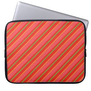Kontroll av Grönten mellan land och stil och Gingh Laptop Sleeve