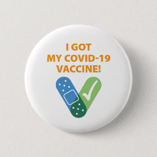 Kontroll av handstöd i Har Knapp för mitt vaccin