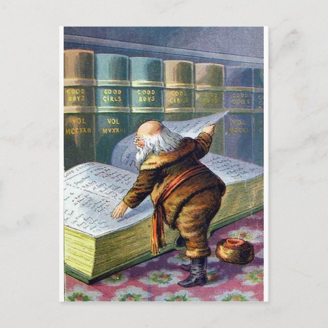 Kontroll av hans lista vykort (Framsida)