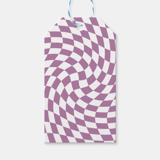 Kontroll av insamlingen av Lilac Lila Bröllop har  Presentetikett (Framsidan)