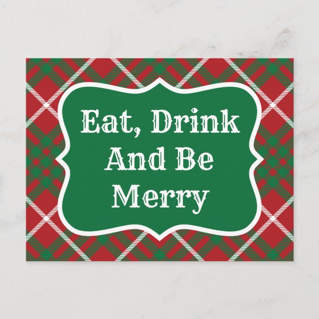 Kontroll av röd och Grönt Vykort (Framsida)