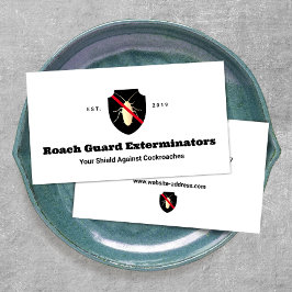 Kontroll av spest för Rach-exterminator Visitkort