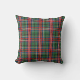 Kontroll av Tartan och Grönt av belagd rött och be Kudde