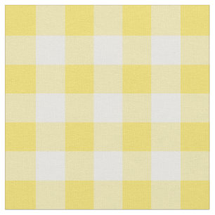 Kontroll för Buttercupgult- & vitGingham Tyg