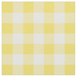 Kontroll för Buttercupgult- & vitGingham Tyg