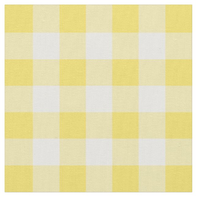 Kontroll för Buttercupgult- & vitGingham Tyg (Närbild)
