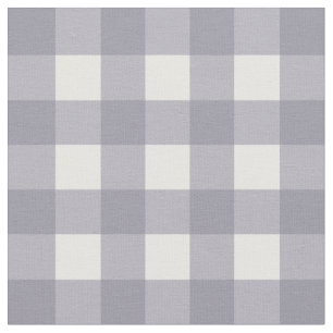 Kontroll för lilagrått- & vitGingham Tyg