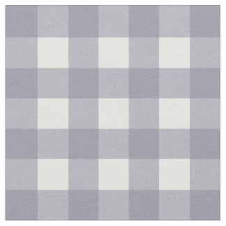 Kontroll för lilagrått- & vitGingham Tyg