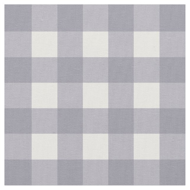 Kontroll för lilagrått- & vitGingham Tyg (Närbild)