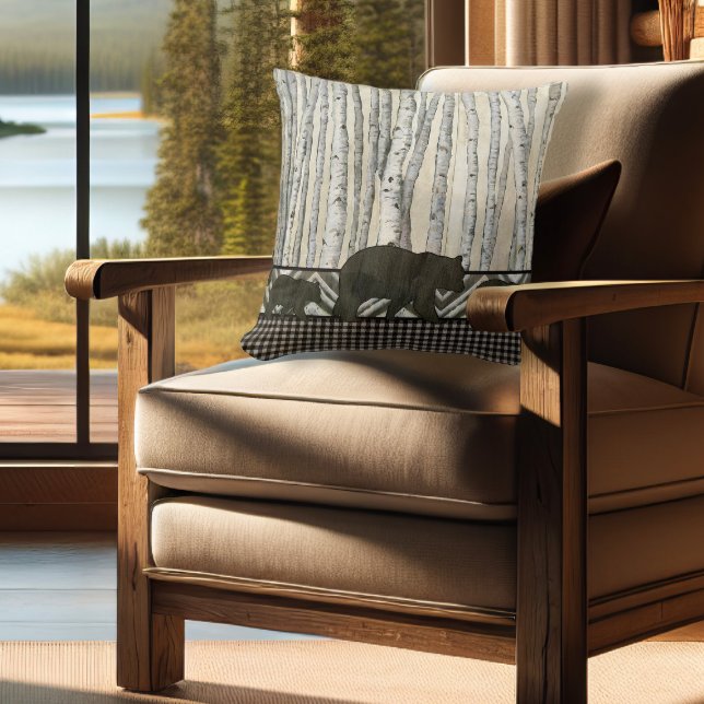 Kontroll för pläd för Lumberjack för unge för Kudde (Skapare uppladdad)