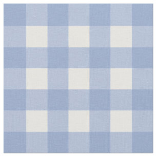 Kontroll för Serenityblått- & vitGingham Tyg