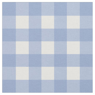Kontroll för Serenityblått- & vitGingham Tyg