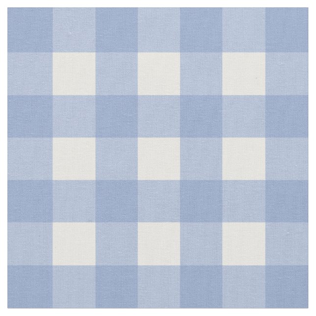 Kontroll för Serenityblått- & vitGingham Tyg (Närbild)