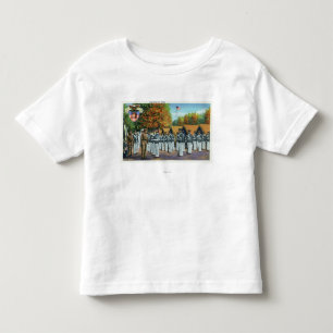 Kontroll i lägret, soldater i bildande tee shirt