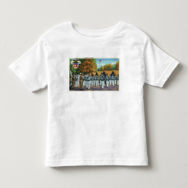 Kontroll i lägret, soldater i bildande tee shirt (Framsida)