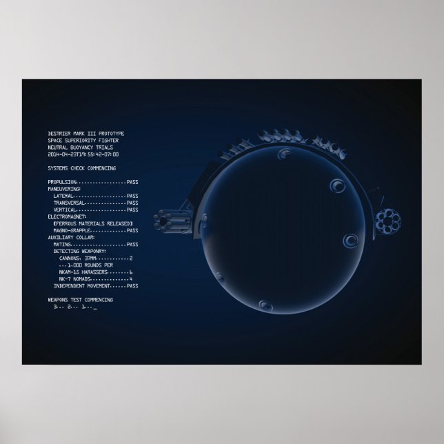 Kontrollen av Destrier Systems Poster ~ OrbitalDef (Framsidan)