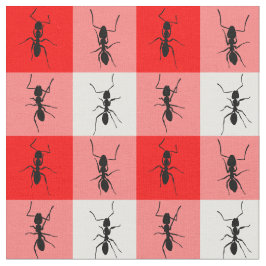 Kontroller för vit för myrapicknickfilt röda tyg