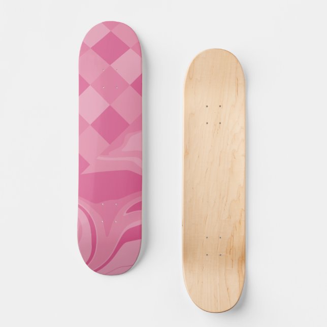 Kontroller och kontroller - Rosa Mini Skateboard Bräda 18,5 Cm (Framsida)