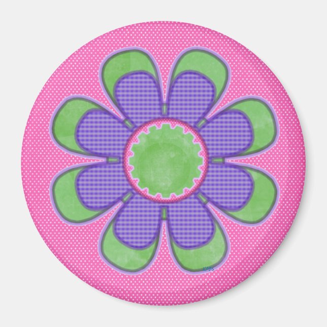 Kontroller och Rand Flower Magnet (Framsidan)