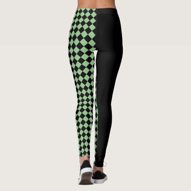 Kontroller / Svart Leggings (Baksida)