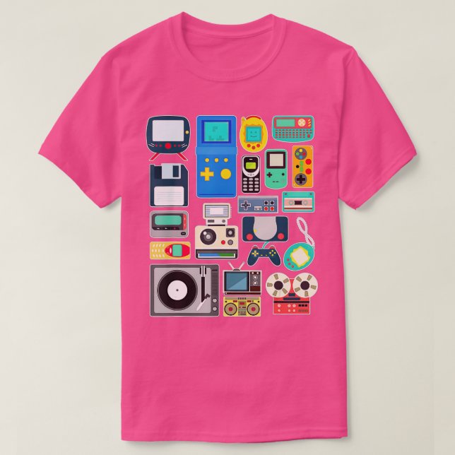 Kontrollera alla skärmar för videospel i Sak T Shirt (Design framsida)