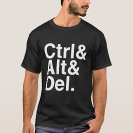 Kontrollera Alt-borttagnings Ctrl Alt Del T Shirt