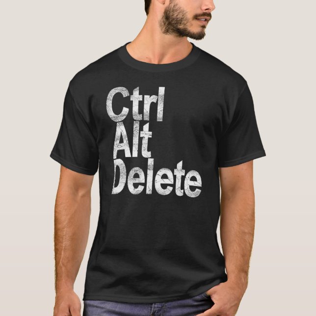 Kontrollera Alt-borttagnings T Shirt (Framsida)