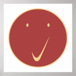 Kontrollera ansikte - Tick, Cr/Red. Poster