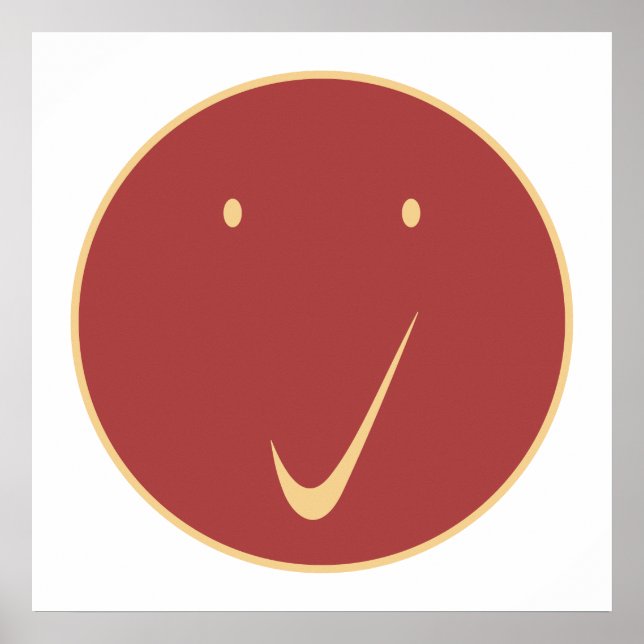 Kontrollera ansikte - Tick, Cr/Red. Poster (Framsidan)