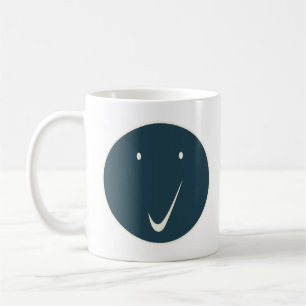 Kontrollera ansikte - Tick, DarkG/Wh. Kaffemugg
