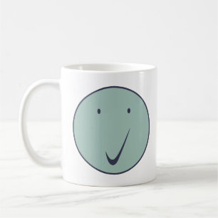 Kontrollera ansikte - Tick, Mörk/Blue01. Kaffemugg