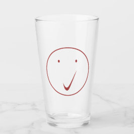 Kontrollera ansikte - Tick, Transp/Red. Glaskopp