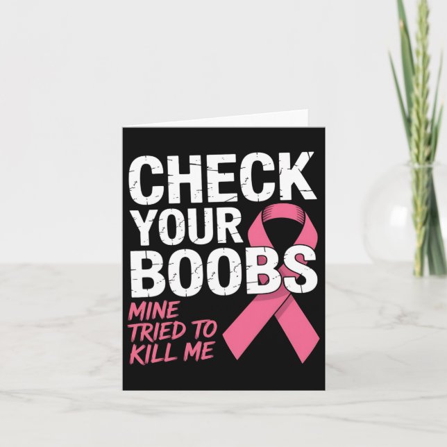 Kontrollera att din Breast-mina försökte Döda mig. Kort (Framsida)
