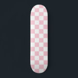 Kontrollera Baby Rosa och vit schaktbräda Mönster Mini Skateboard Bräda 18,5 Cm<br><div class="desc">Checkered Mönster - ljus rosa and white checkerboard.</div>