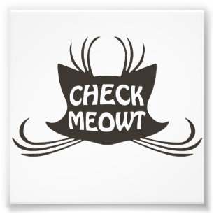 Kontrollera den Meowt kattungen jamar Fototryck