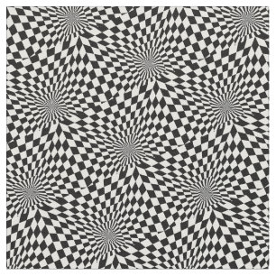 Kontrollera den svarta vita optiska illusionen tyg