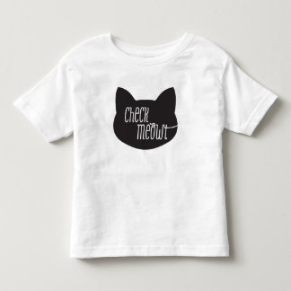 Kontrollera densket Meowt katten Tee Shirt